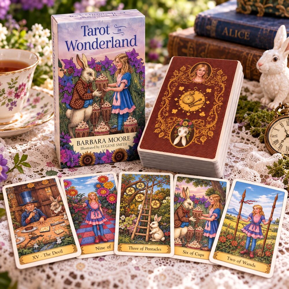 Tarot in Wonderland Barbara Moore Eugene Smith 78 Cards New Sealed